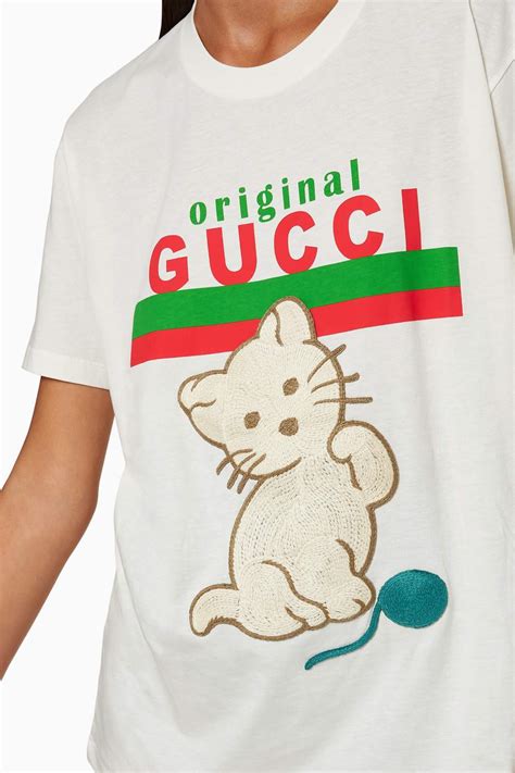 original gucci cat shirt